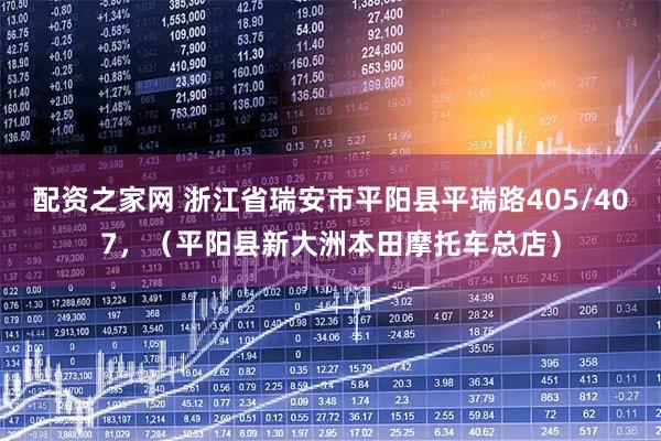 配资之家网 浙江省瑞安市平阳县平瑞路405/407，（平阳县新大洲本田摩托车总店）